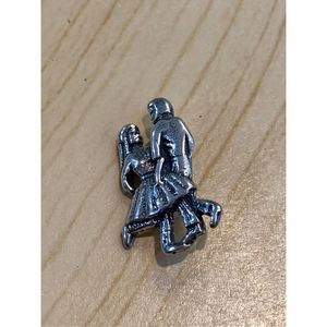 Square Dancing Couple Sterling Silver Jewelry Charm #western #dance